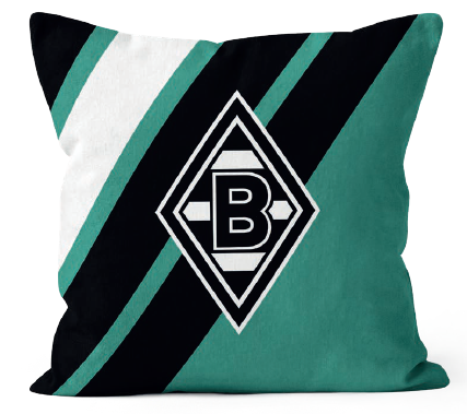 Borussia M´Gladbach Kissen "Block Stripes"