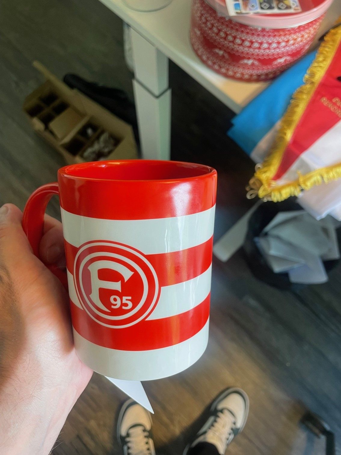 Fortuna Düsseldorf Tasse Blockstreifen