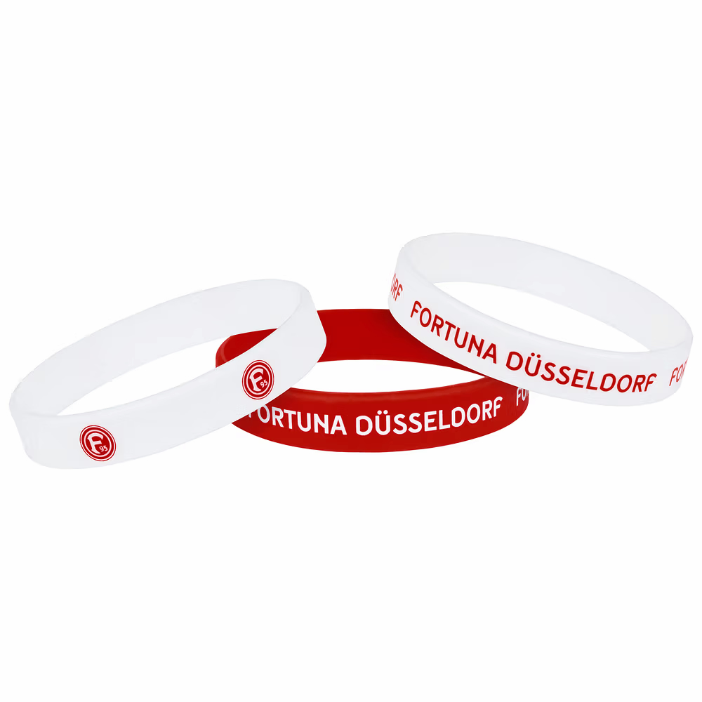 Fortuna Düsseldorf Silikonarmbänder 3er-Set