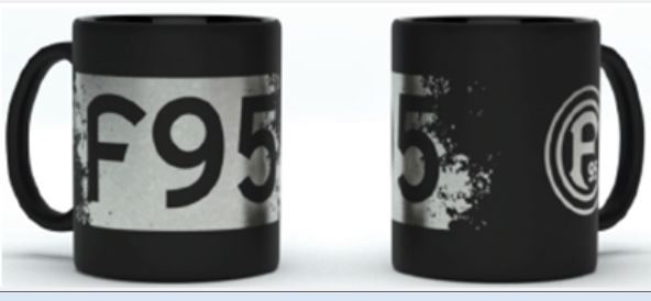 Fortuna Düsseldorf Tasse Metallic