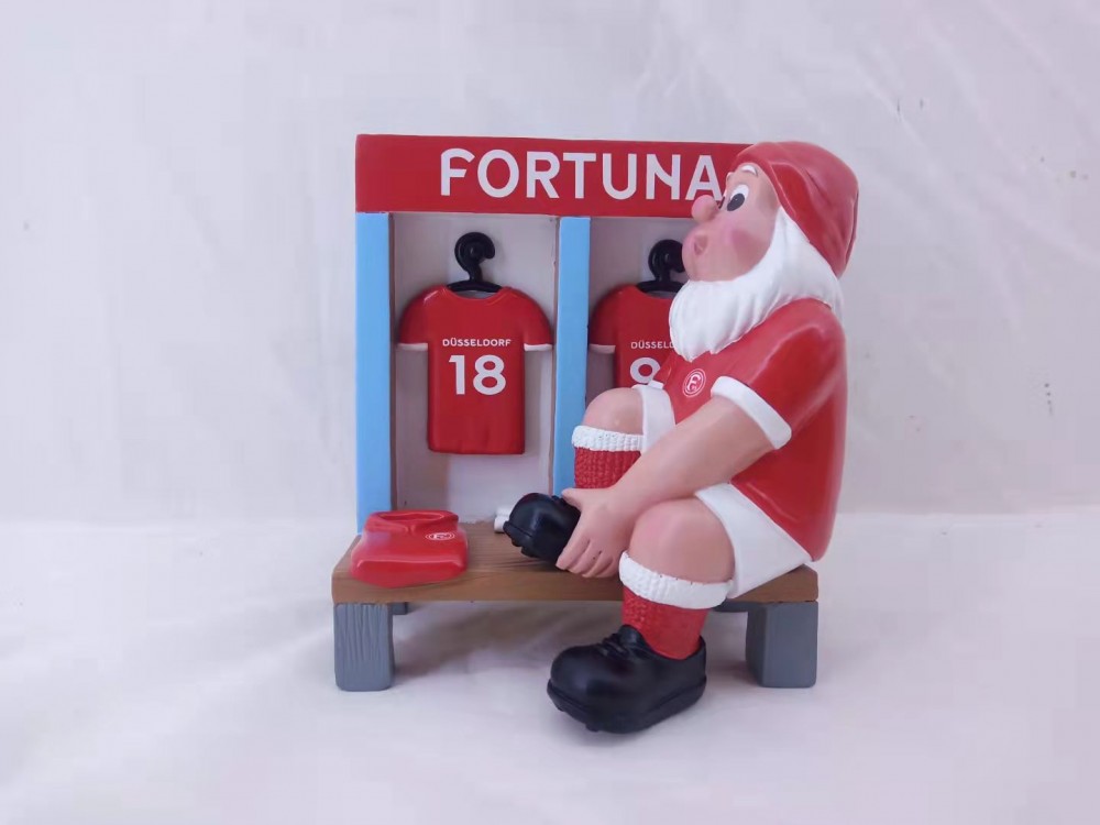 Fortuna Düsseldorf Mini-Gartenzwerg "Kabine"